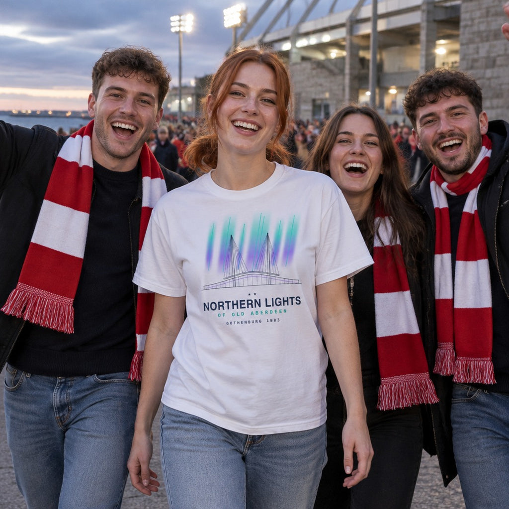 White Aberdeen Northern Lights t-shirt – Jura Inventive