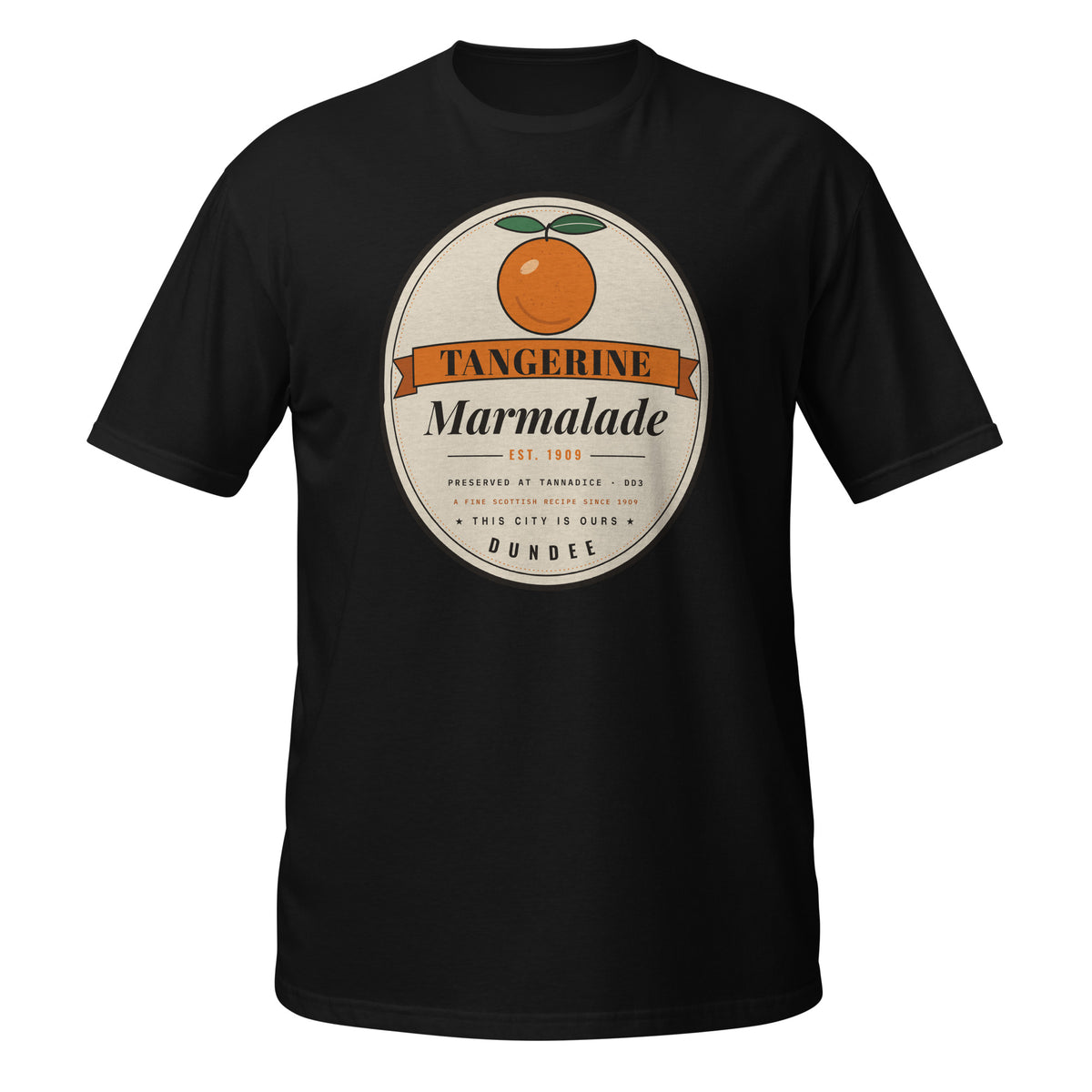 White, Sport Grey & Black Dundee United Tangerine Marmalade t-shirt – Jura Inventive
