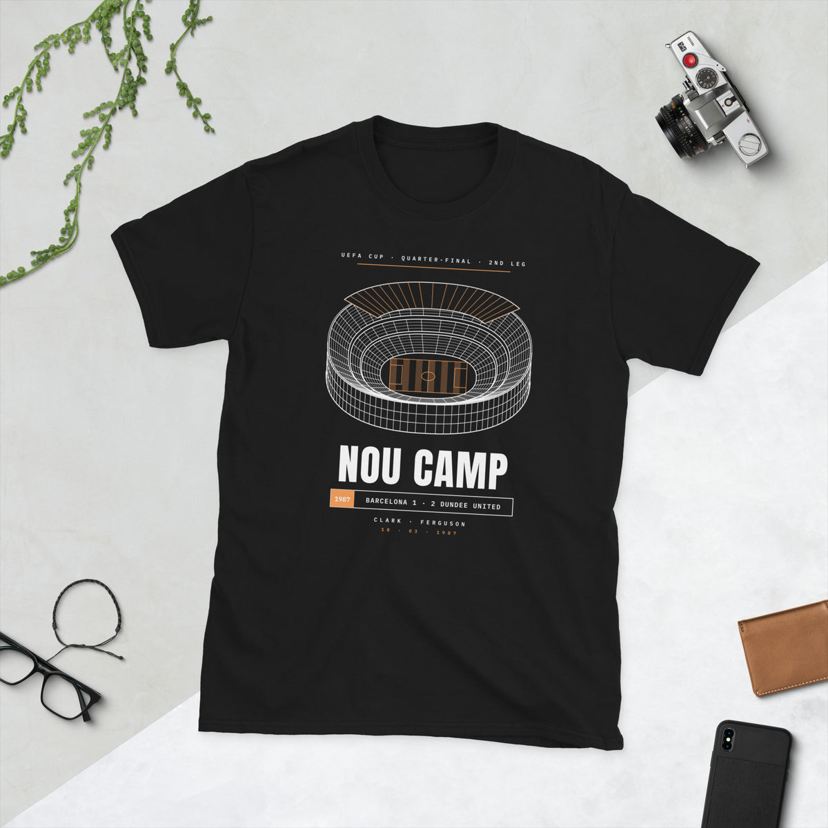 Black Dundee United Nou Camp 1987 t-shirt – Jura Inventive