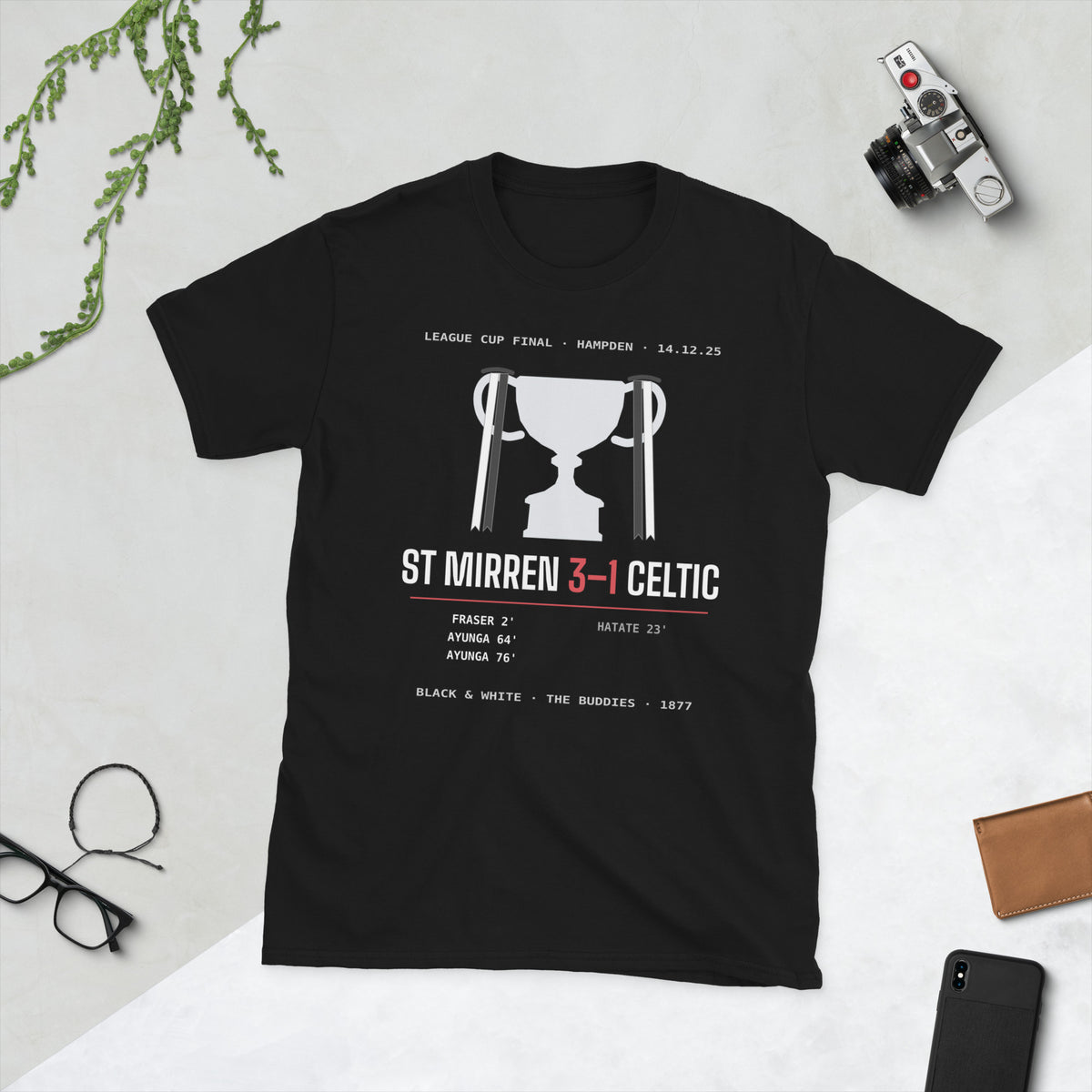 Black St Mirren 3-1 Cup Final t-shirt – Jura Inventive