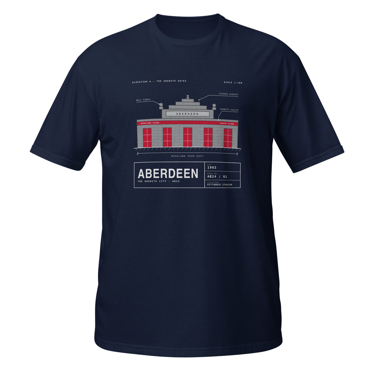 Navy Aberdeen Granite Gates t-shirt – Jura Inventive