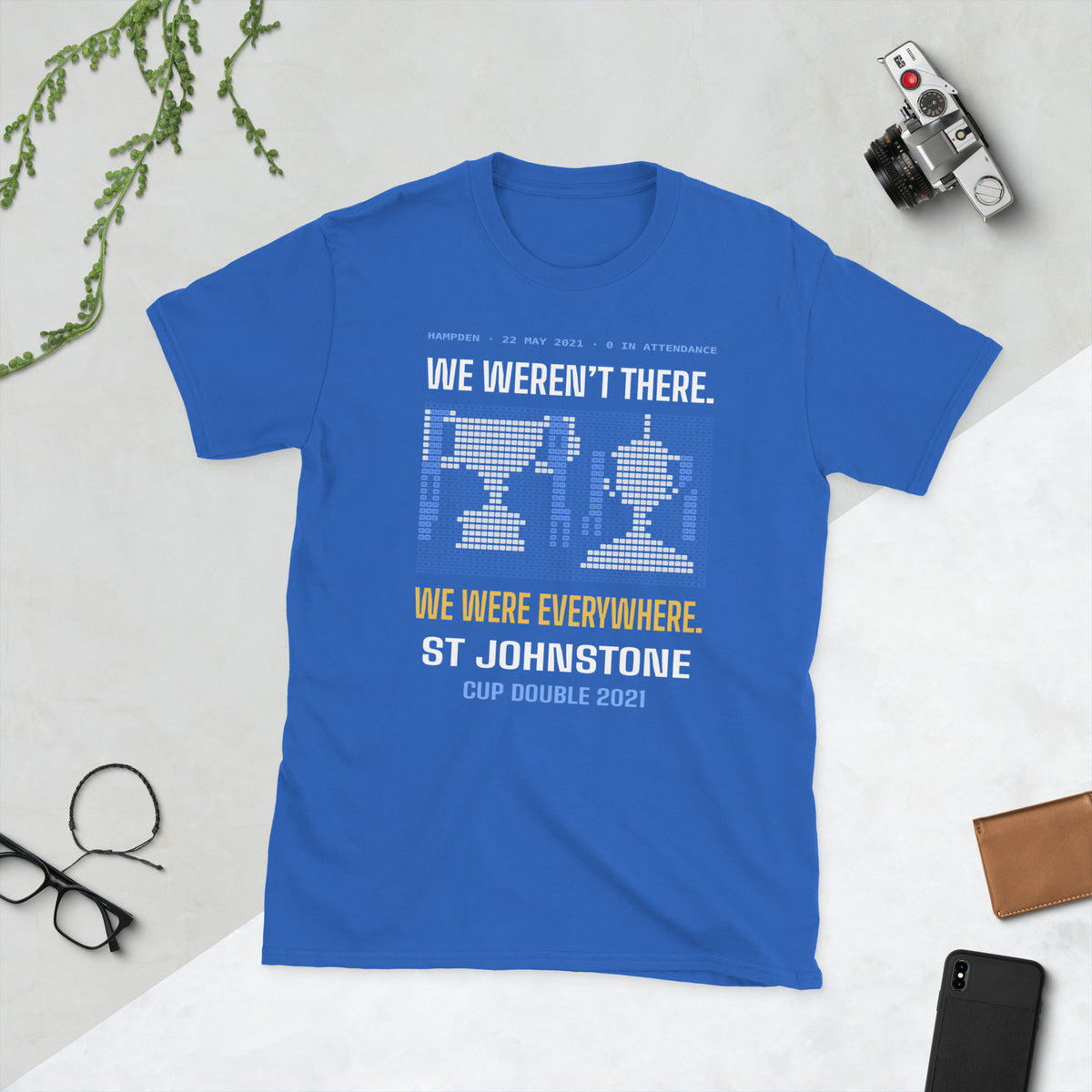 Navy & Royal St Johnstone We Were Everywhere t-shirt – Jura Inventive