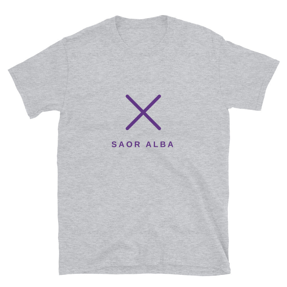 Sport Grey Saor Alba t-shirt – Scottish independence – Jura Inventive