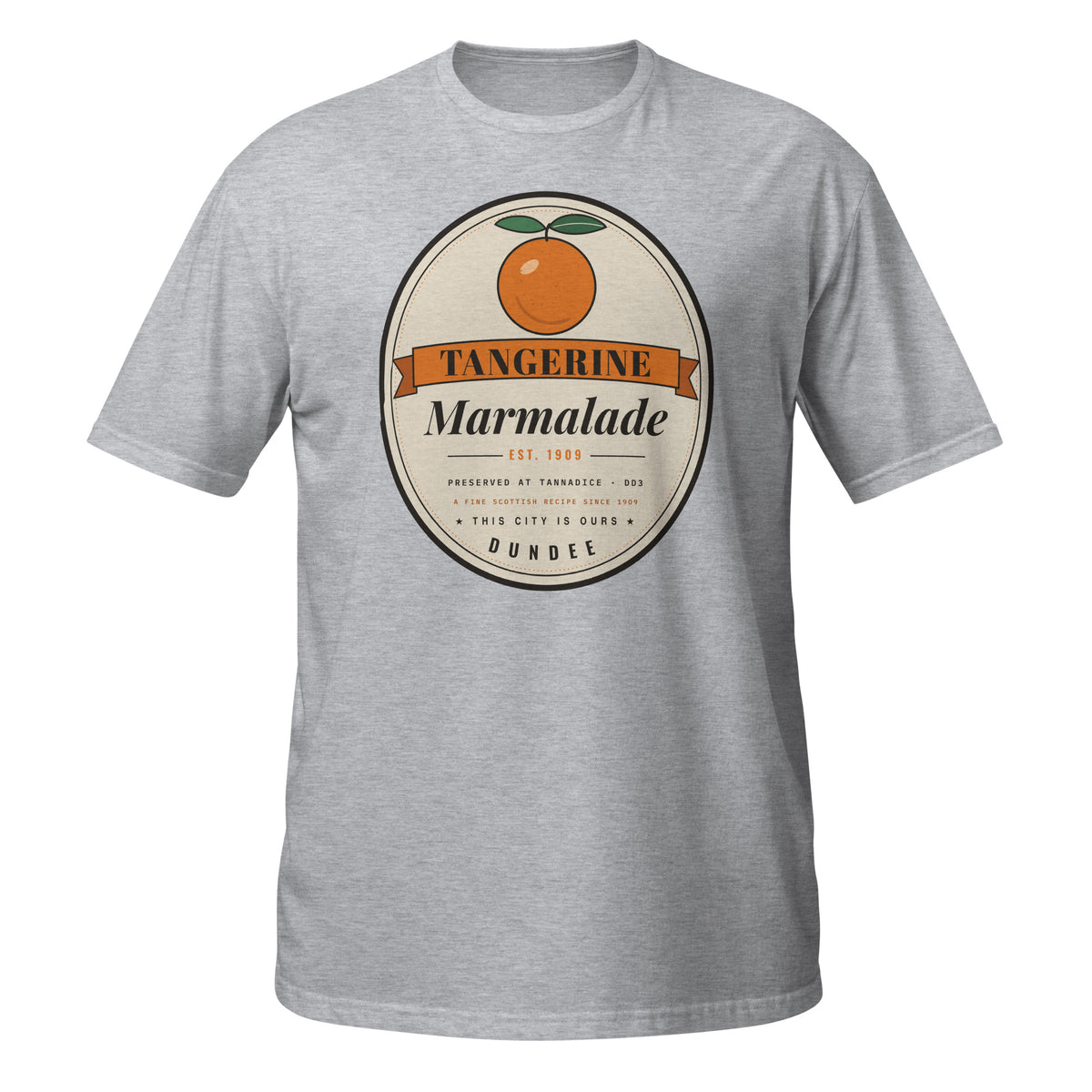 White, Sport Grey & Black Dundee United Tangerine Marmalade t-shirt – Jura Inventive