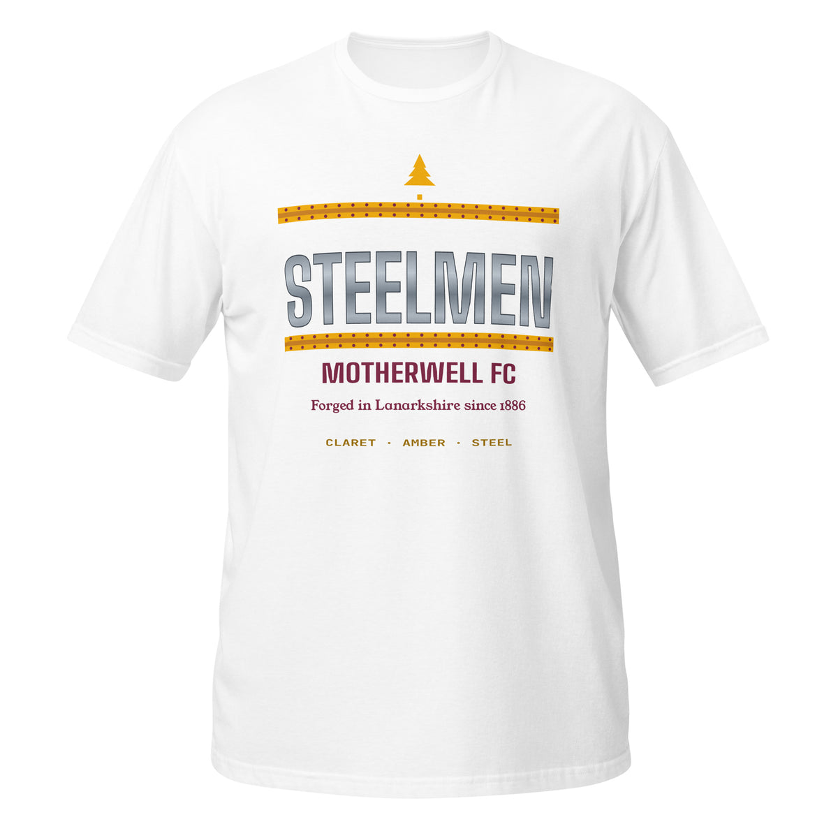 White Motherwell Steelmen t-shirt – Jura Inventive