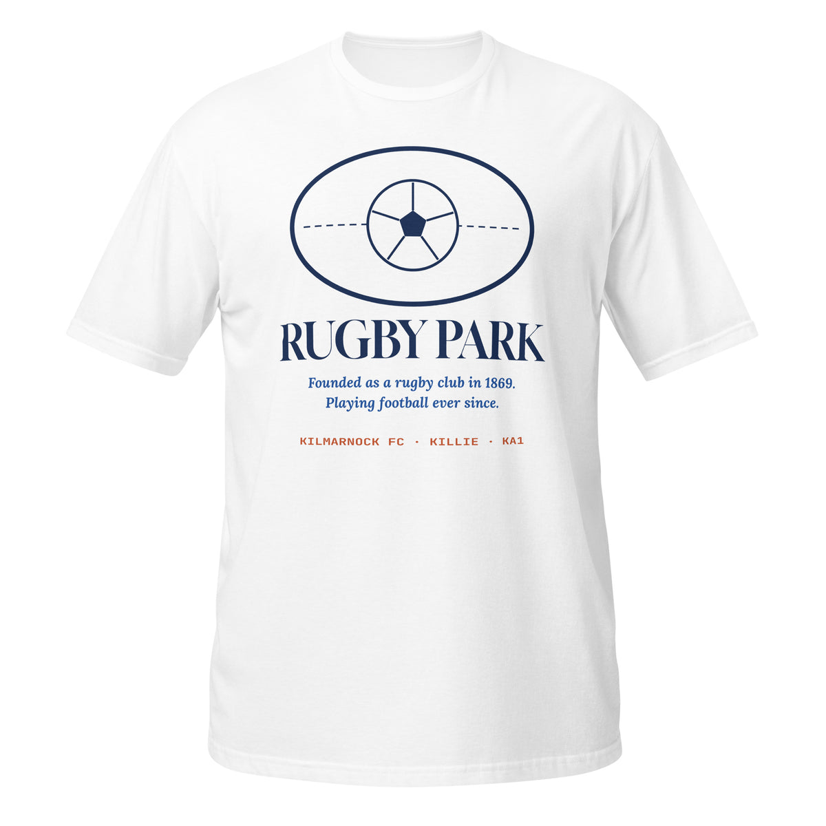 White Kilmarnock Rugby Park t-shirt – Jura Inventive