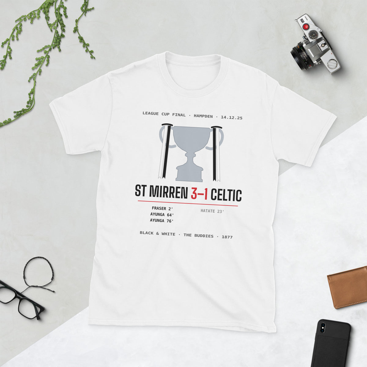 White St Mirren 3-1 Cup Final t-shirt – Jura Inventive