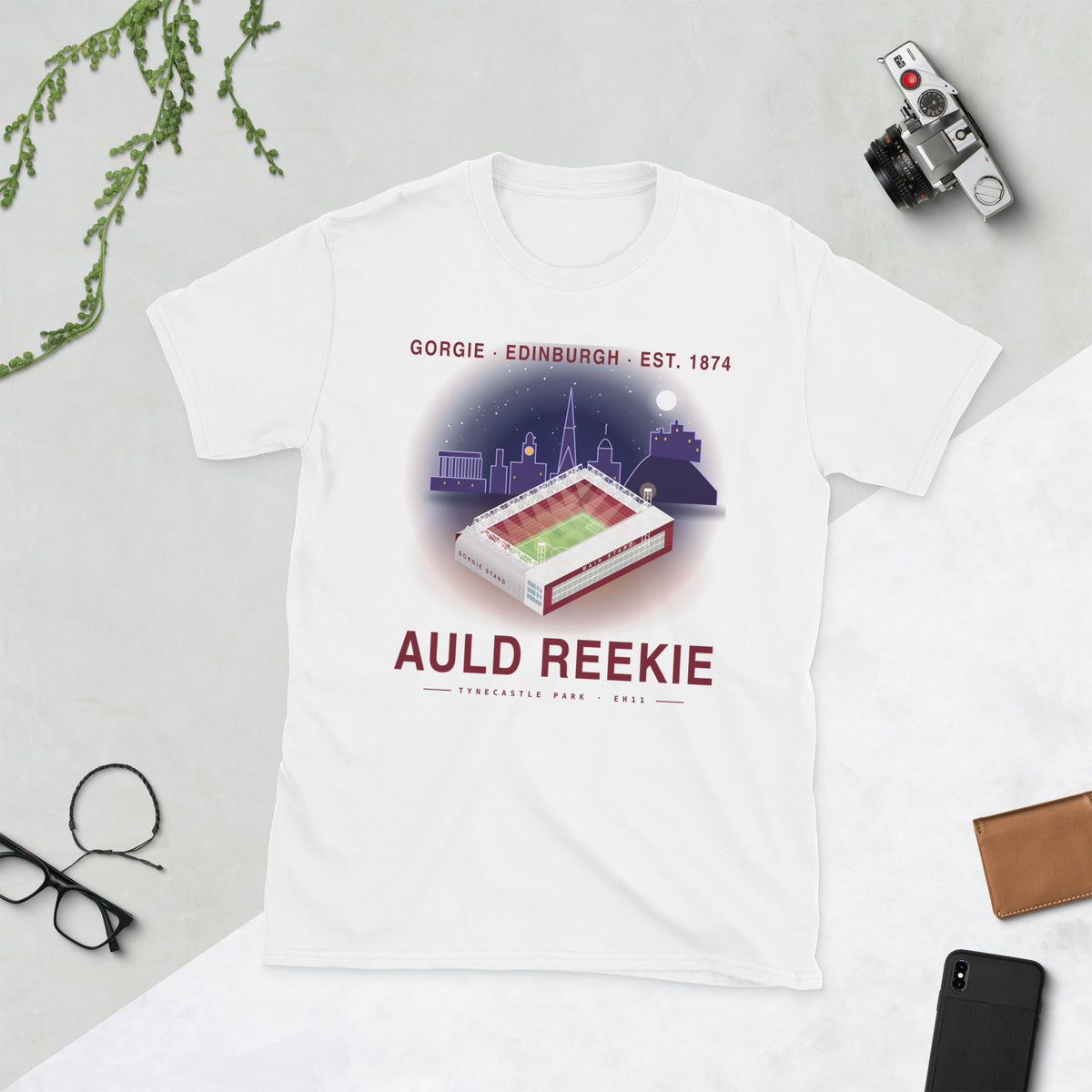 White Hearts Auld Reekie t-shirt – Jura Inventive