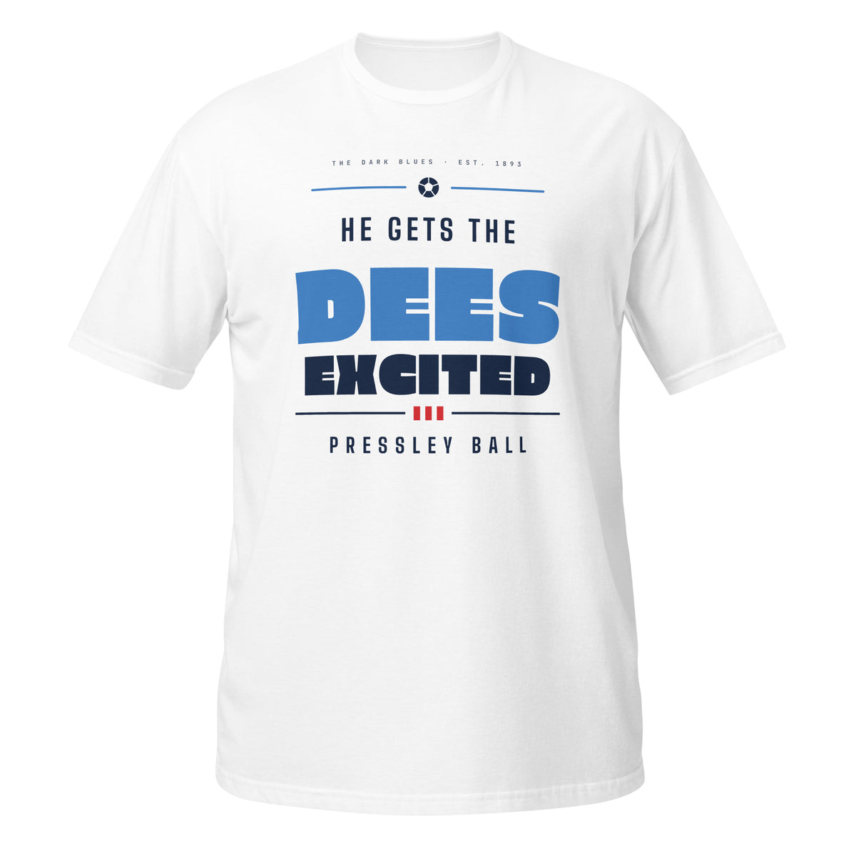 White Dundee FC Dees Excited t-shirt – Jura Inventive