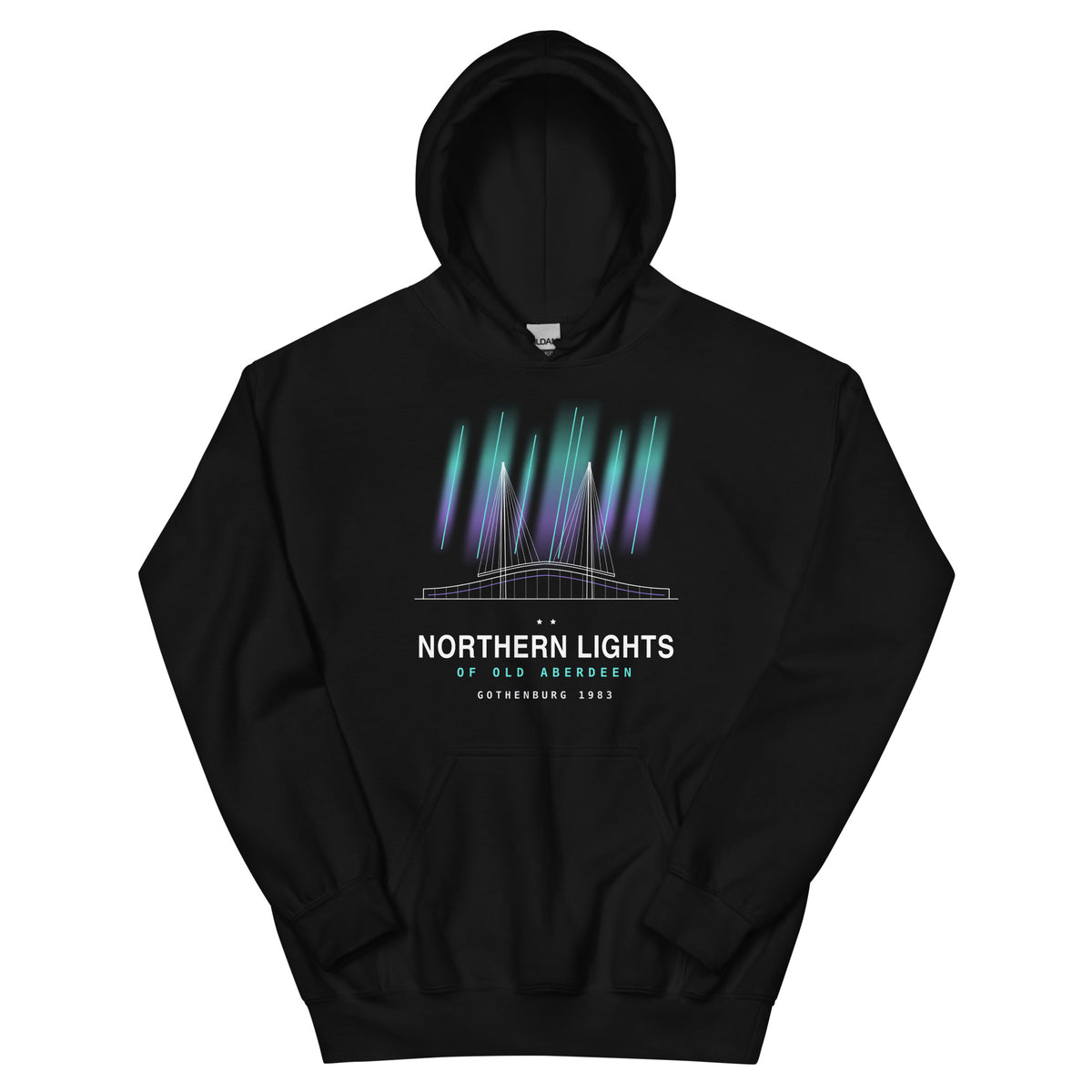 Black Aberdeen Northern Lights hoodie – Jura Inventive