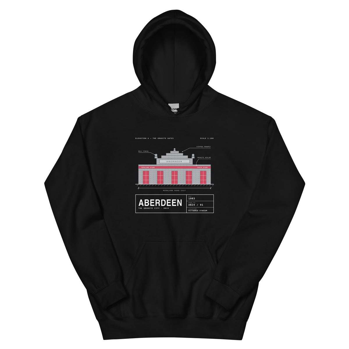 Black Aberdeen Granite Gates hoodie – Jura Inventive