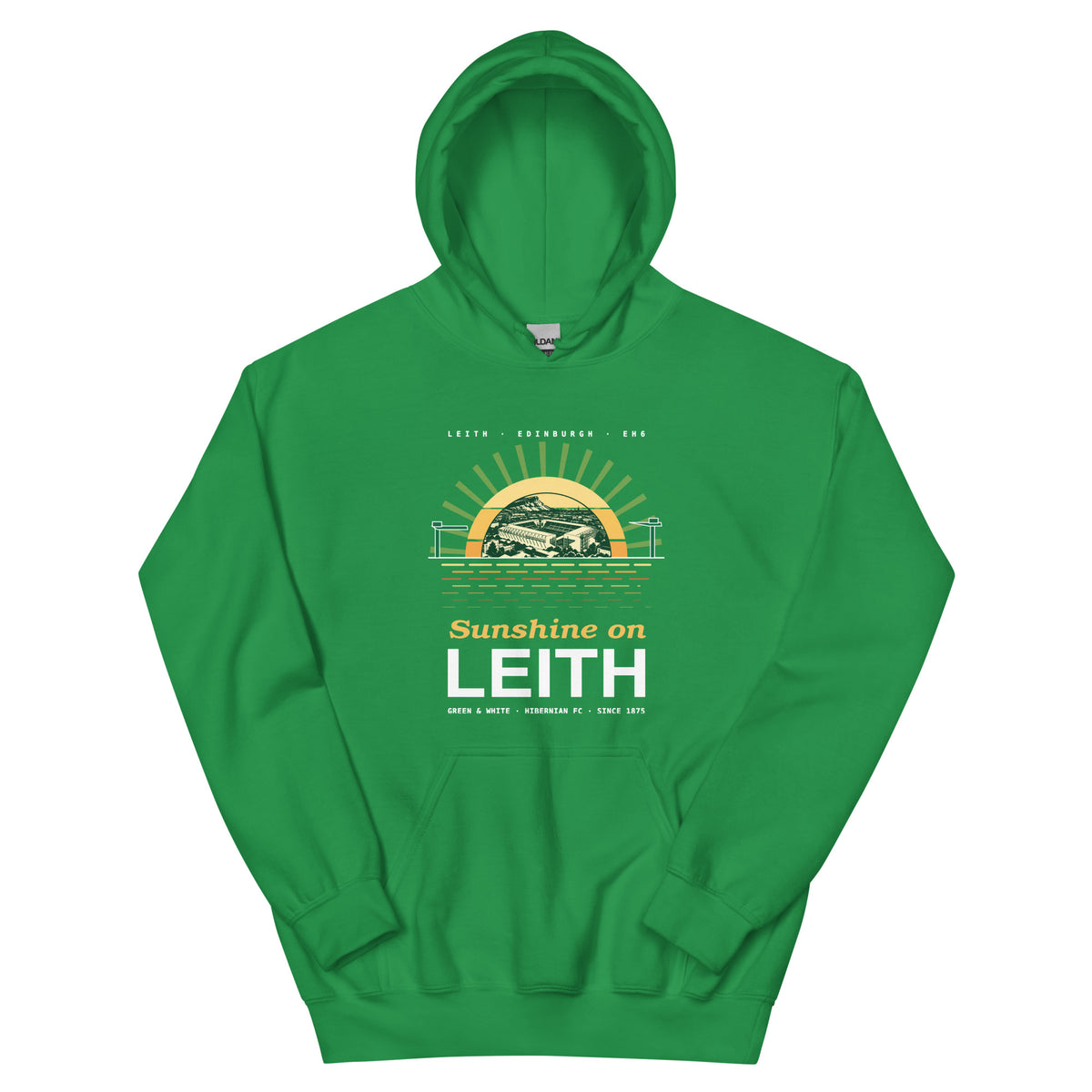 Green Hibs Sunshine on Leith hoodie – Jura Inventive