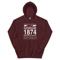 Maroon Hearts Gorgie 1874 hoodie – Jura Inventive