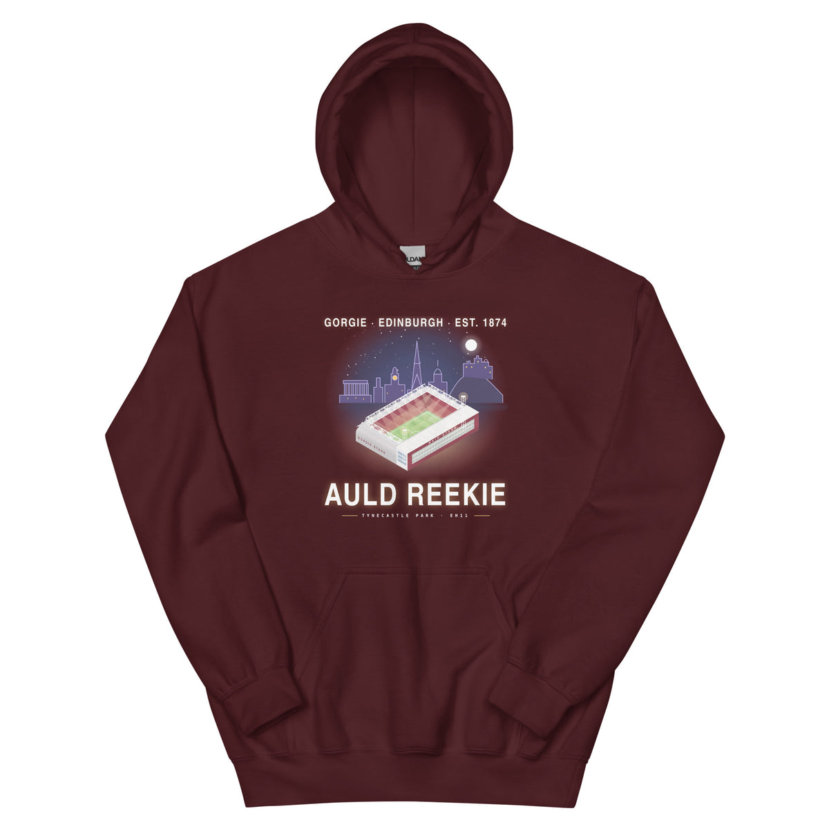 Maroon Hearts Auld Reekie hoodie – Jura Inventive