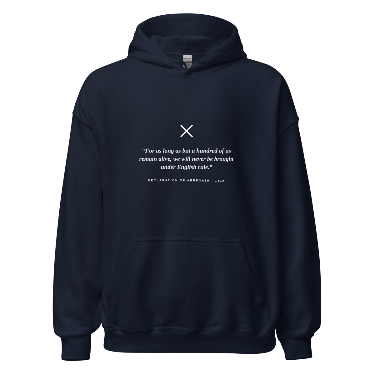 Navy Declaration of Arbroath hoodie – Scottish independence – Jura Inventive
