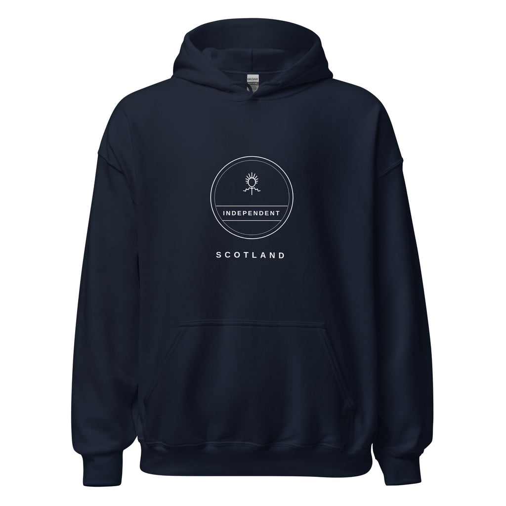 Navy Independence Badge hoodie – Scottish independence – Jura Inventive