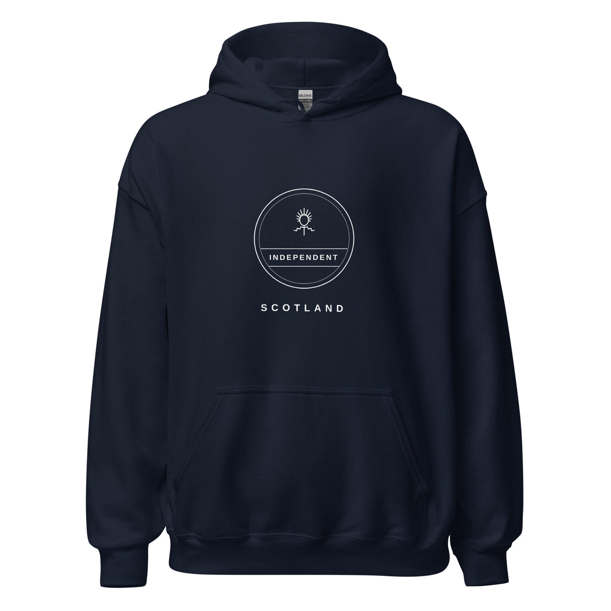 Navy Independence Badge hoodie – Scottish independence – Jura Inventive