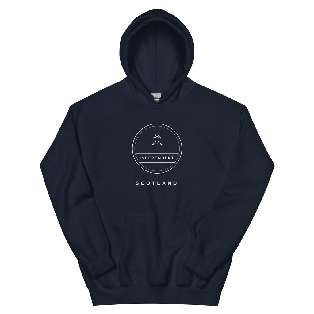 Navy Independence Badge hoodie – Scottish independence – Jura Inventive