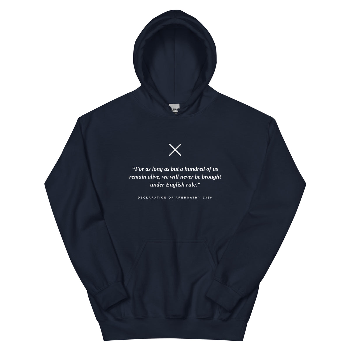 Navy Declaration of Arbroath hoodie – Scottish independence – Jura Inventive