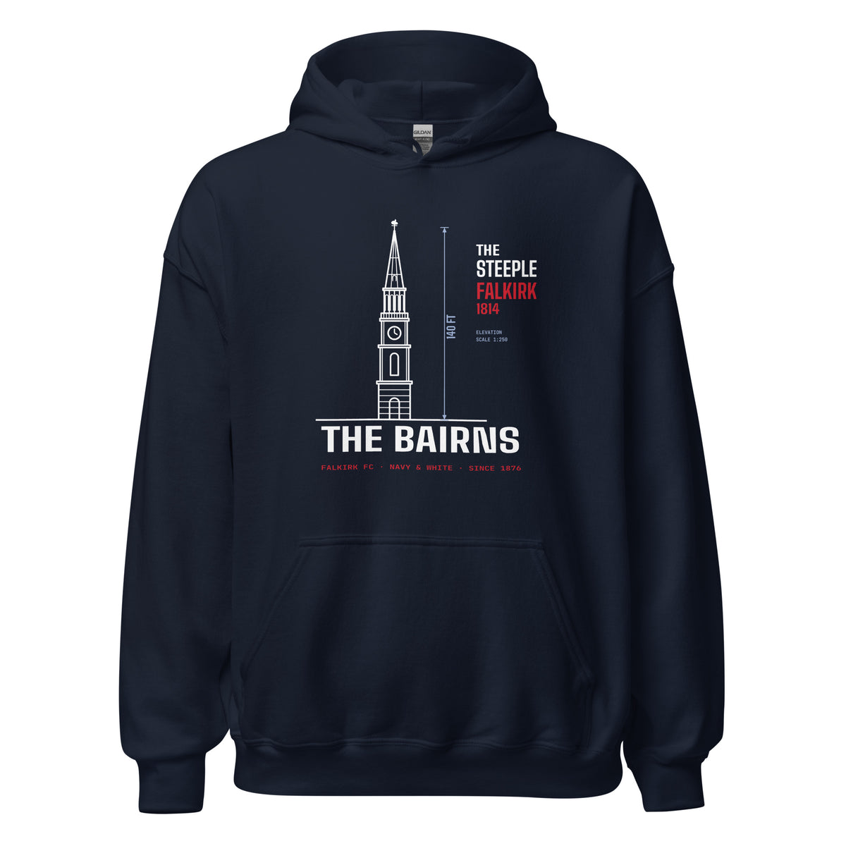 Navy Falkirk The Steeple hoodie – Jura Inventive
