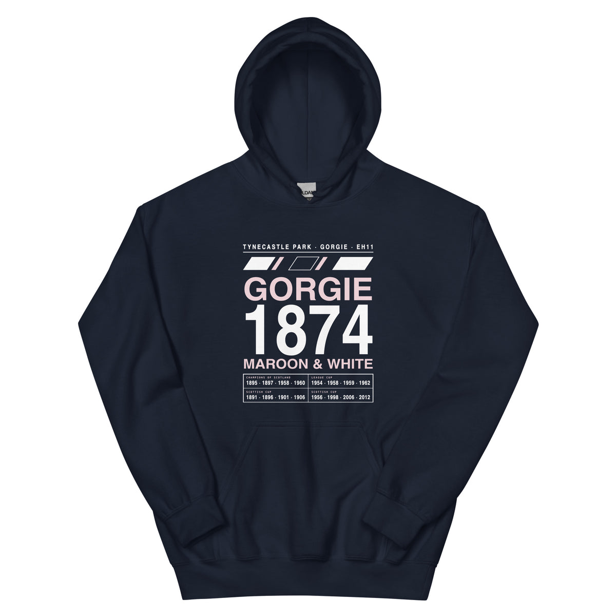 Navy Hearts Gorgie 1874 hoodie – Jura Inventive