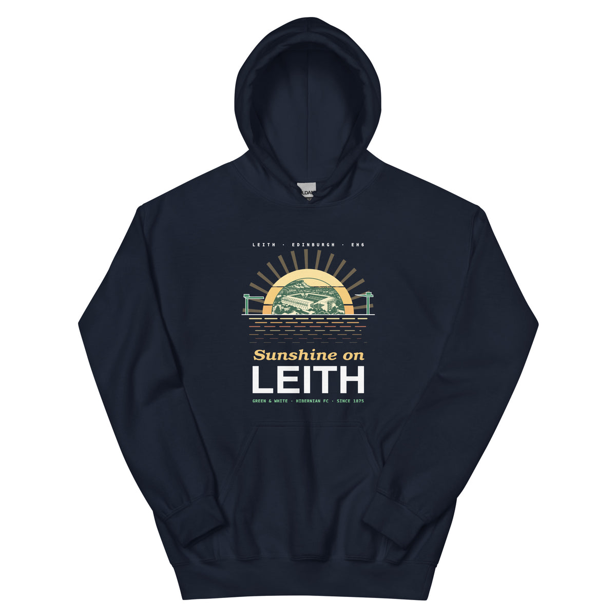 Navy Hibs Sunshine on Leith hoodie – Jura Inventive