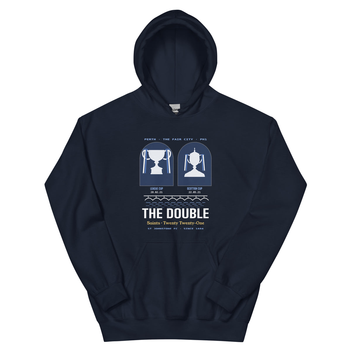 Navy & Royal St Johnstone The Double hoodie – Jura Inventive