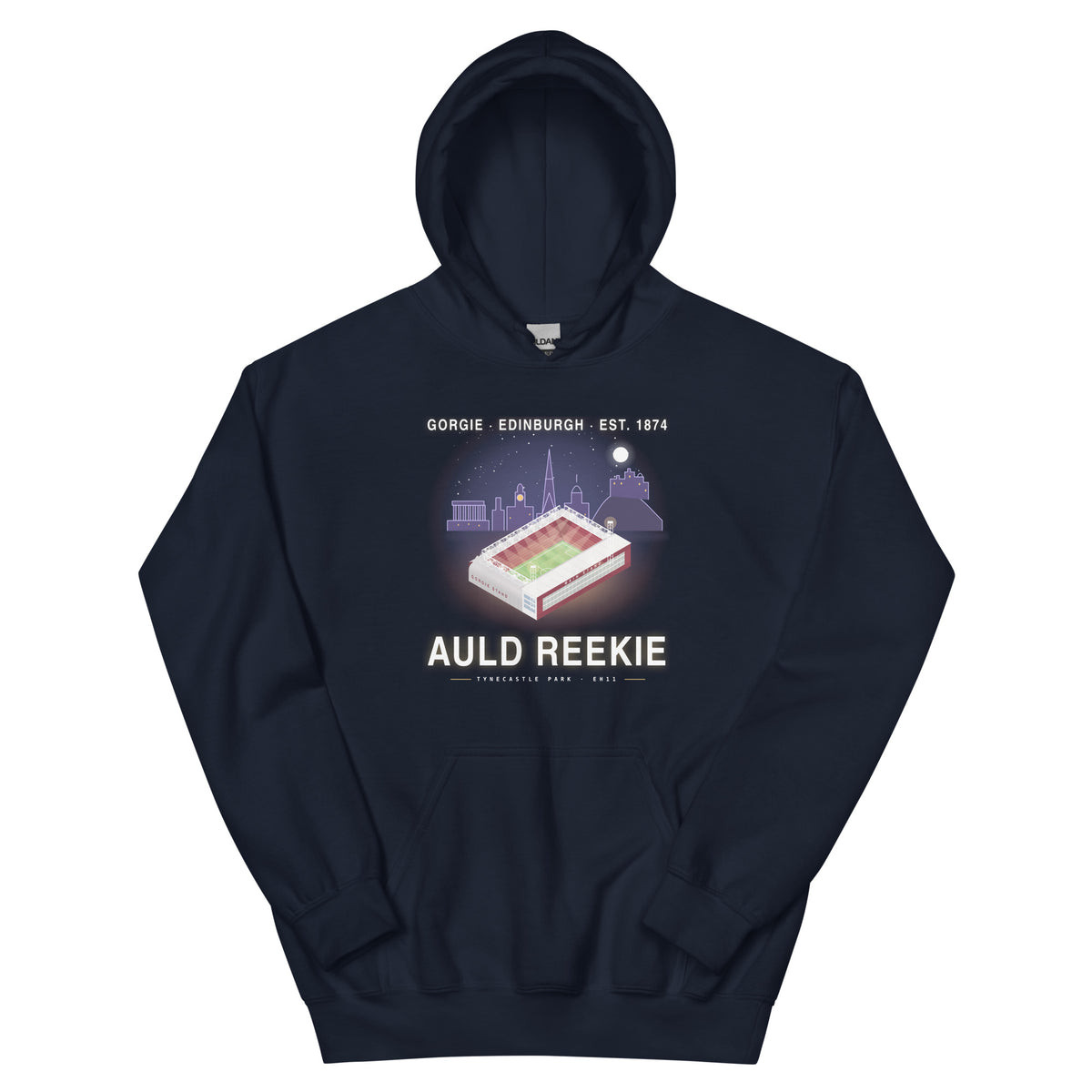 Navy Hearts Auld Reekie hoodie – Jura Inventive