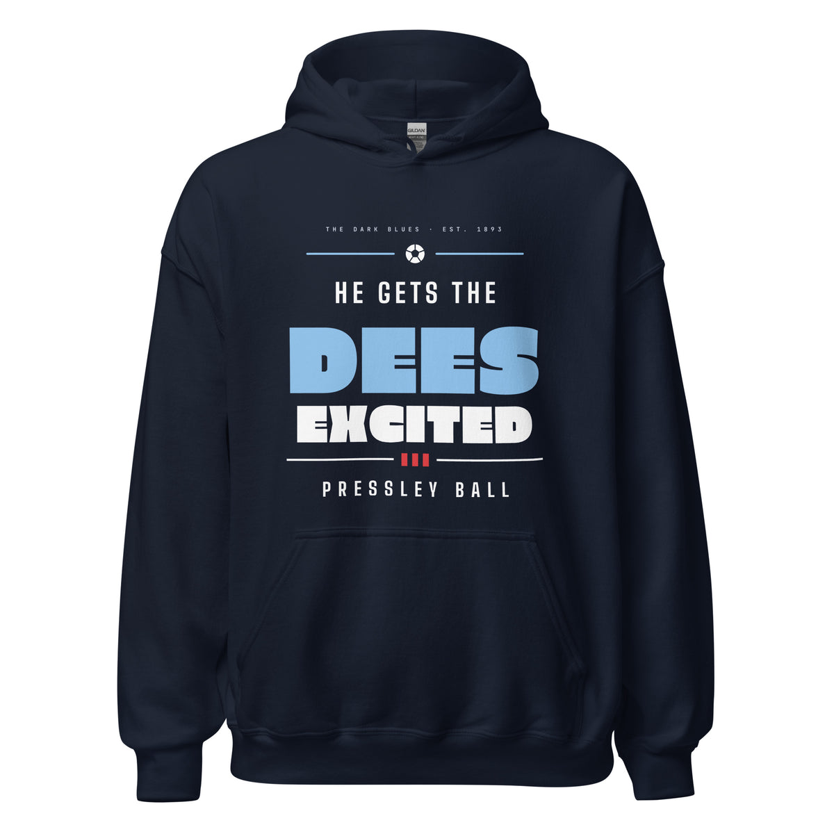 Navy Dundee FC Dees Excited hoodie – Jura Inventive