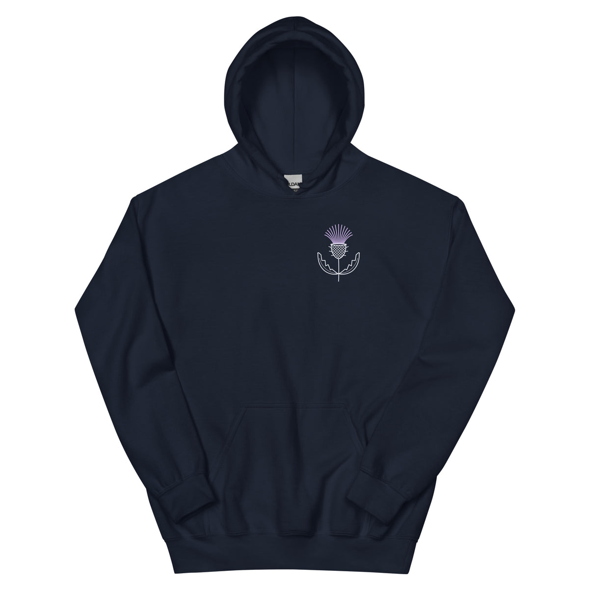 Navy Scottish Thistle hoodie – Scottish independence – Jura Inventive