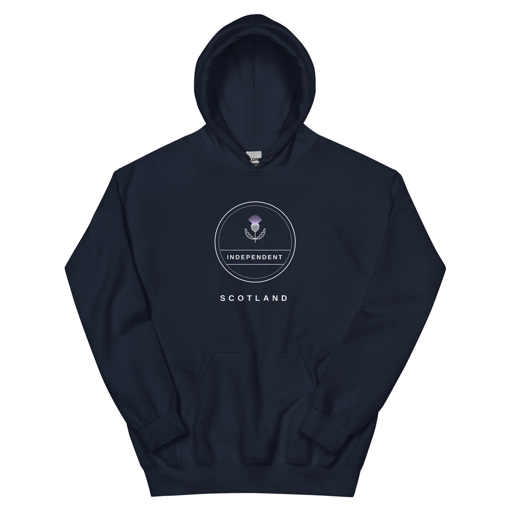 Navy Independence Badge hoodie – Scottish independence – Jura Inventive