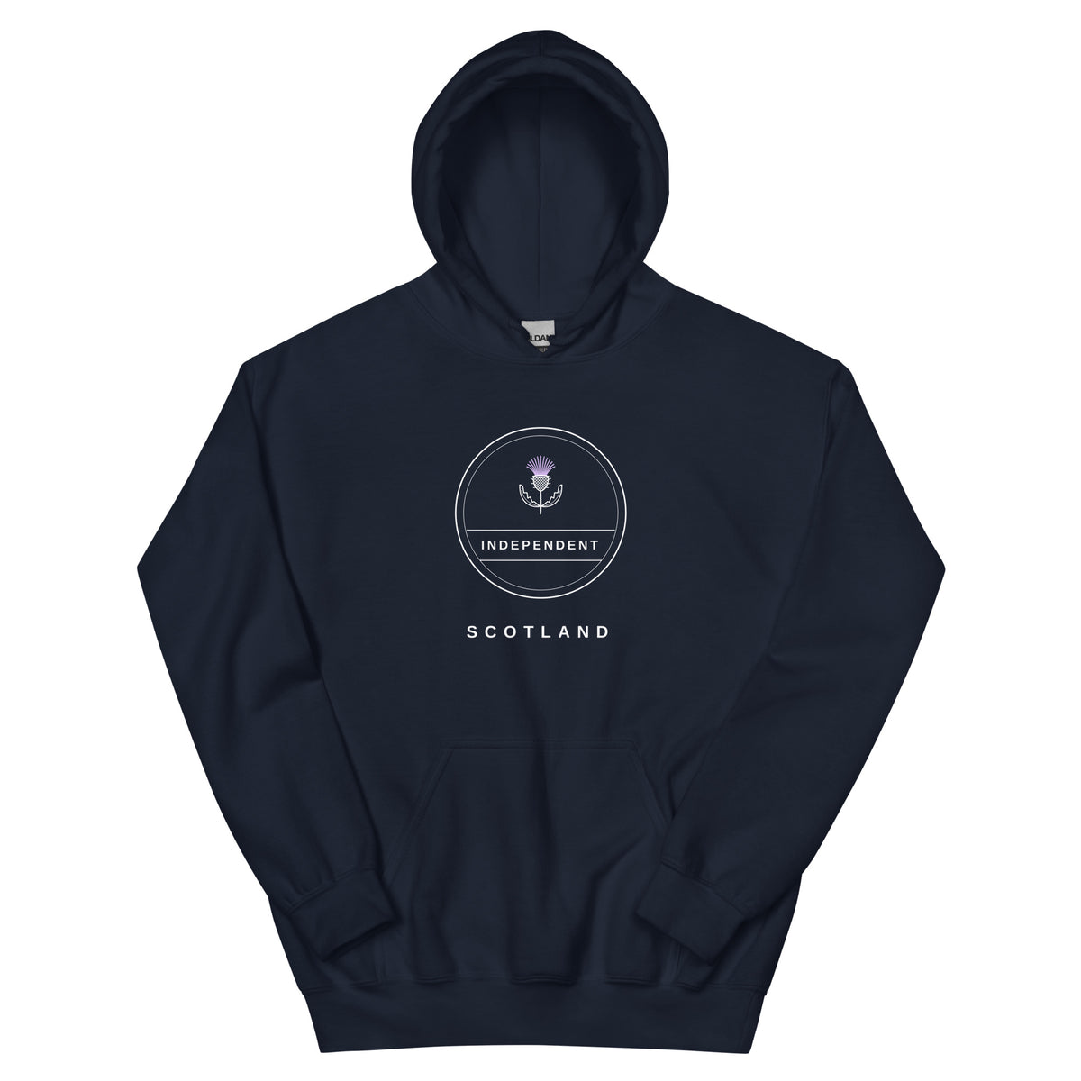 Navy Independence Badge hoodie – Scottish independence – Jura Inventive
