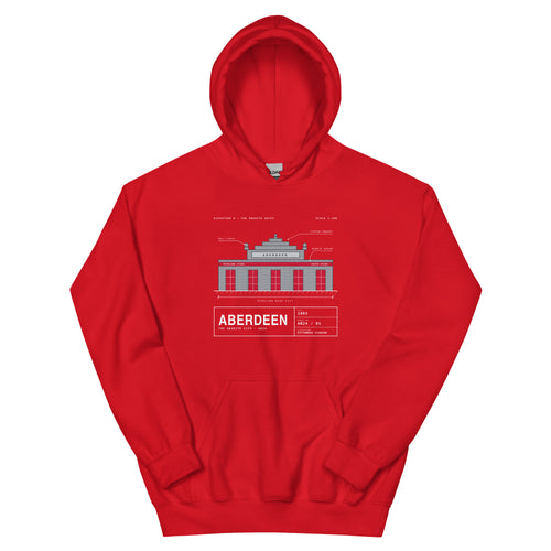Red Aberdeen Granite Gates hoodie – Jura Inventive
