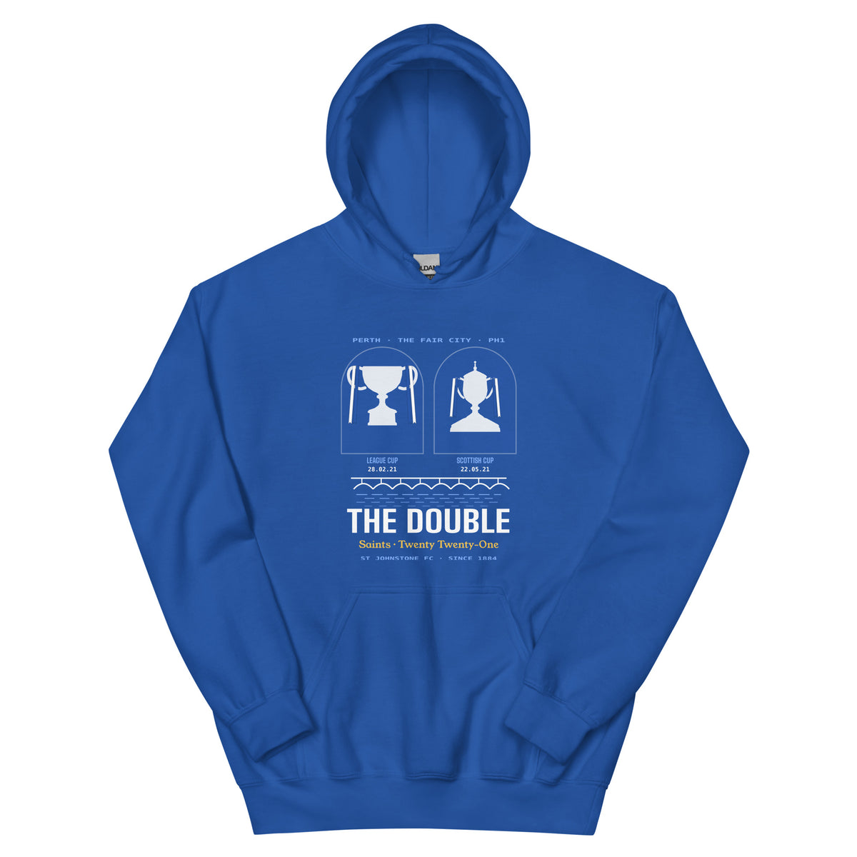 Navy & Royal St Johnstone The Double hoodie – Jura Inventive