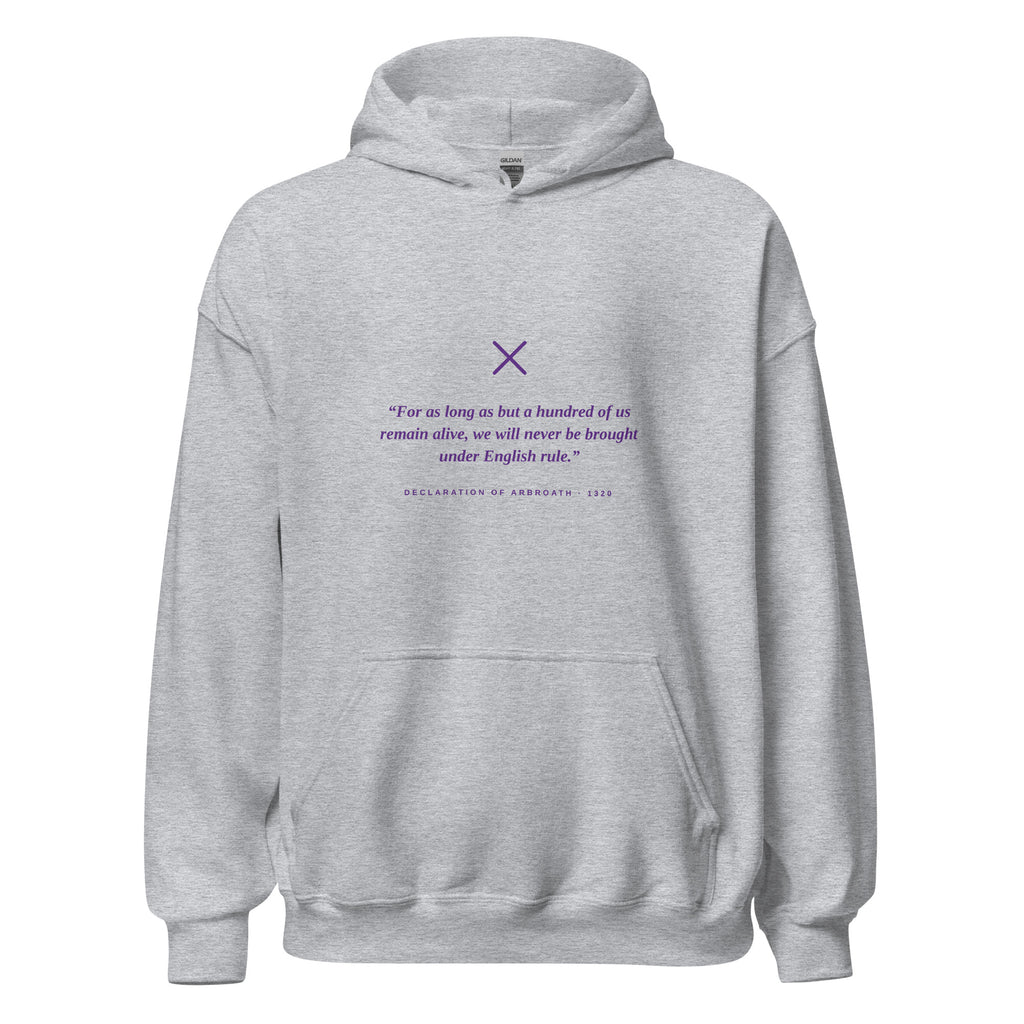 Sport Grey Declaration of Arbroath hoodie – Scottish independence – Jura Inventive