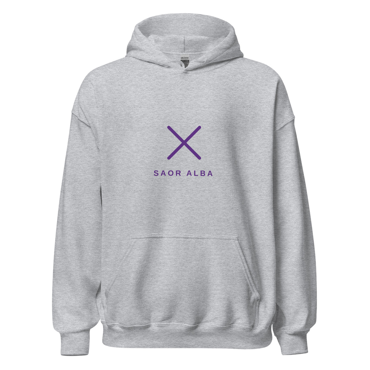 Sport Grey Saor Alba hoodie – Scottish independence – Jura Inventive