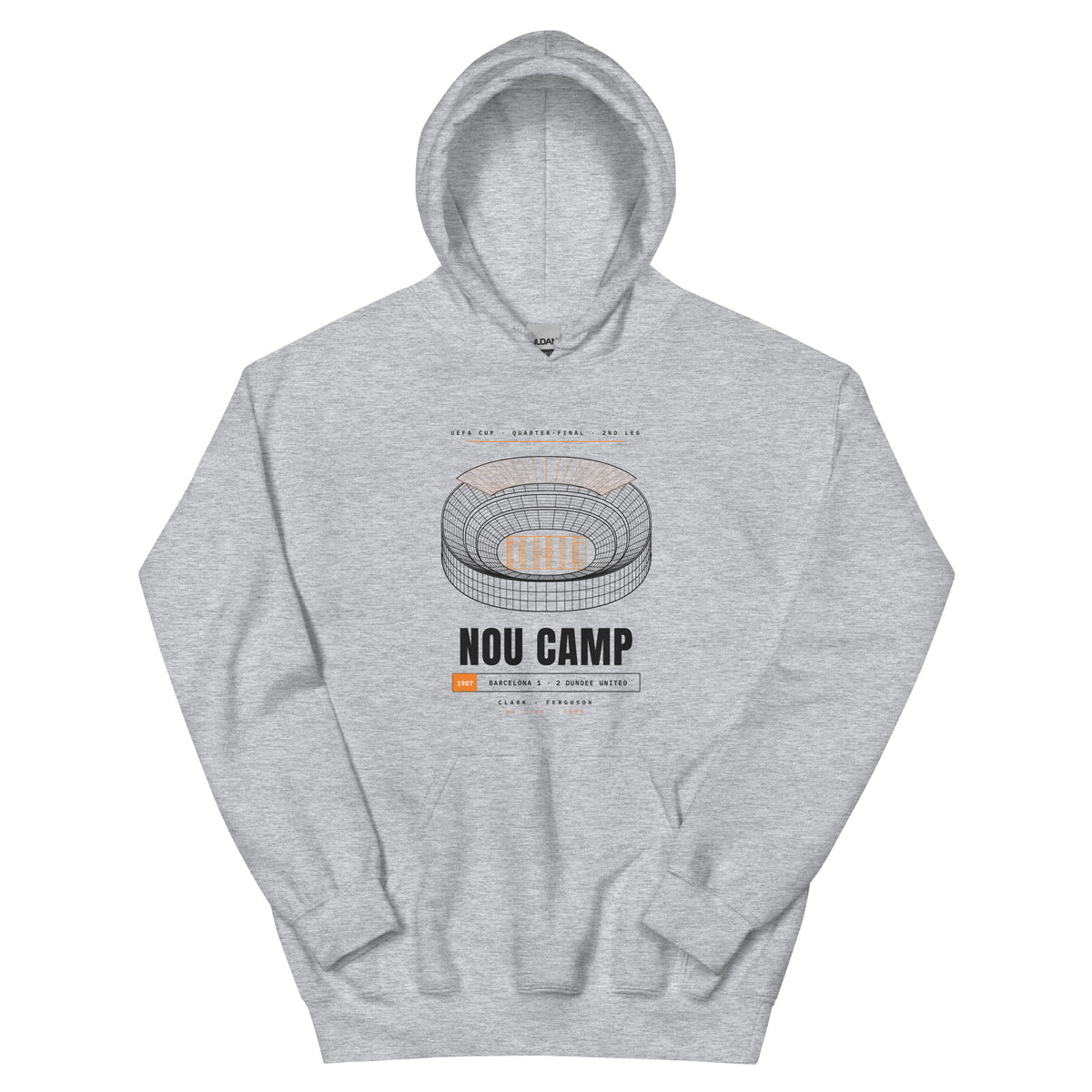 White & Sport Grey Dundee United Nou Camp 1987 hoodie – Jura Inventive