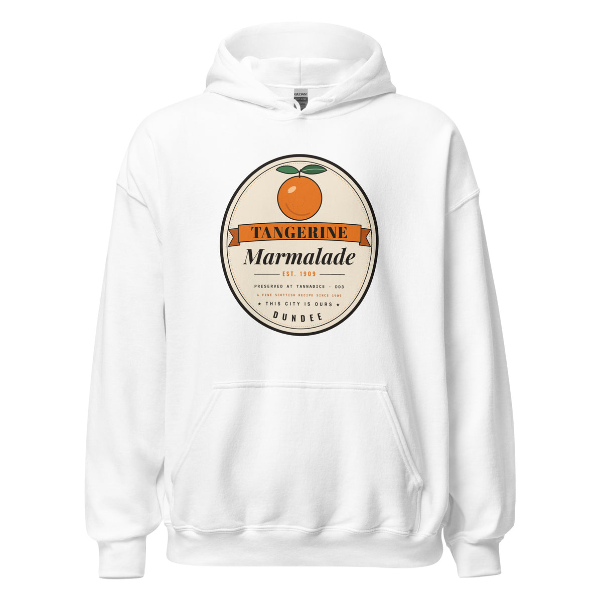 White, Sport Grey & Black Dundee United Tangerine Marmalade hoodie – Jura Inventive