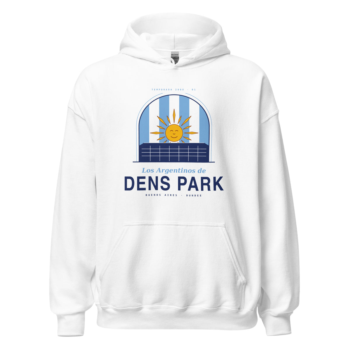 White Dundee FC Los Argentinos hoodie – Jura Inventive