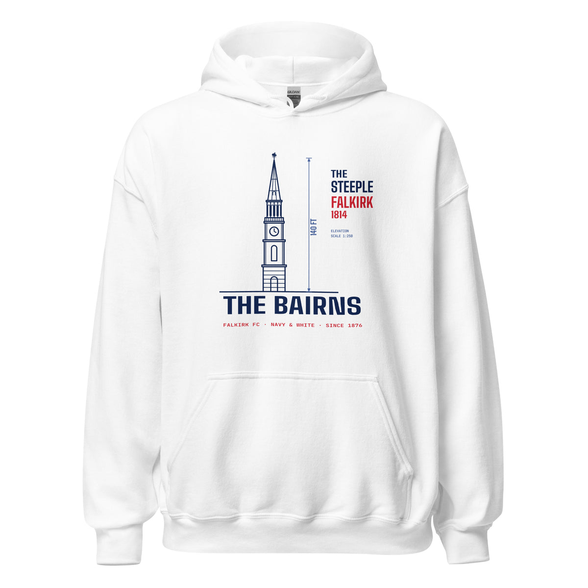 White Falkirk The Steeple hoodie – Jura Inventive