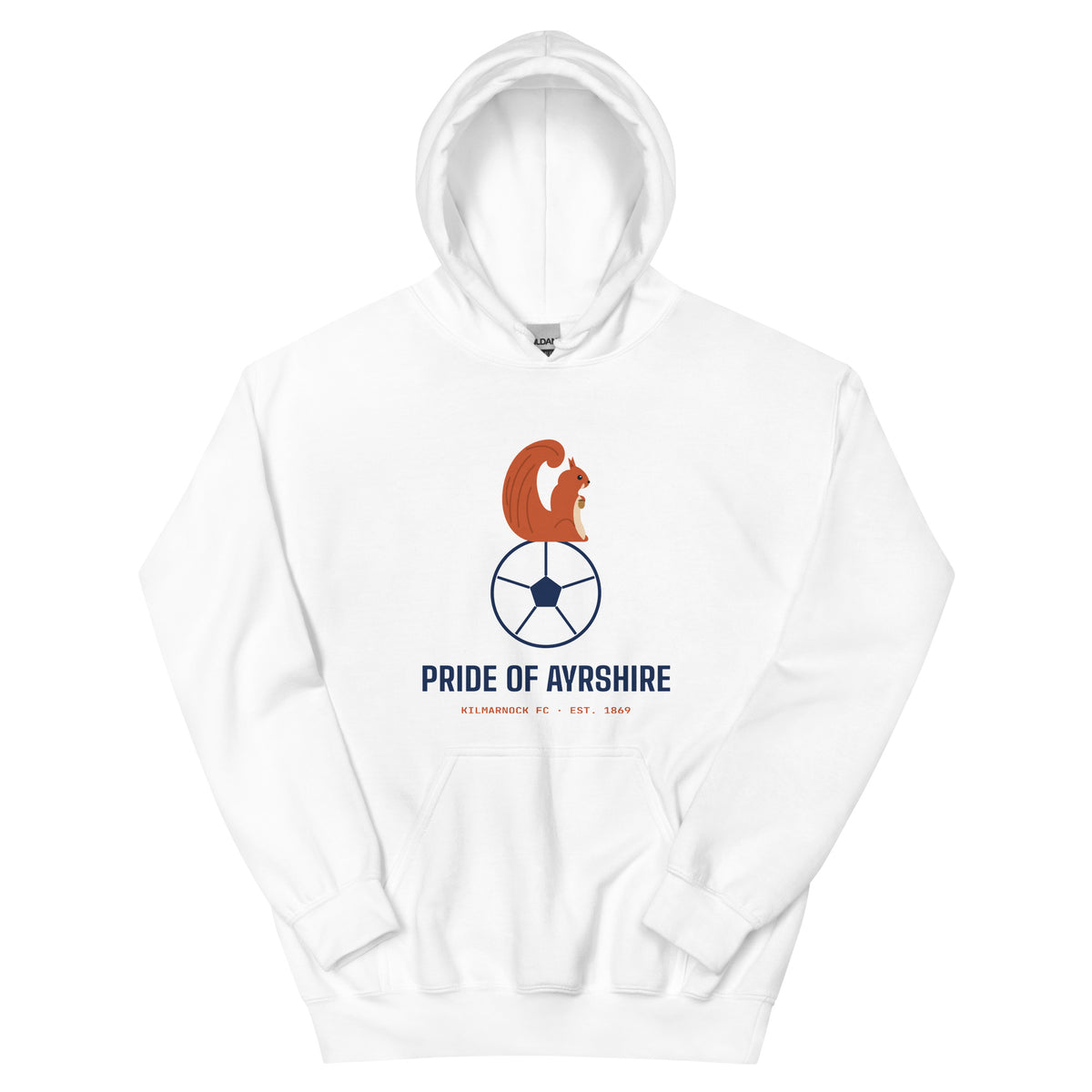 White Kilmarnock Pride of Ayrshire hoodie – Jura Inventive