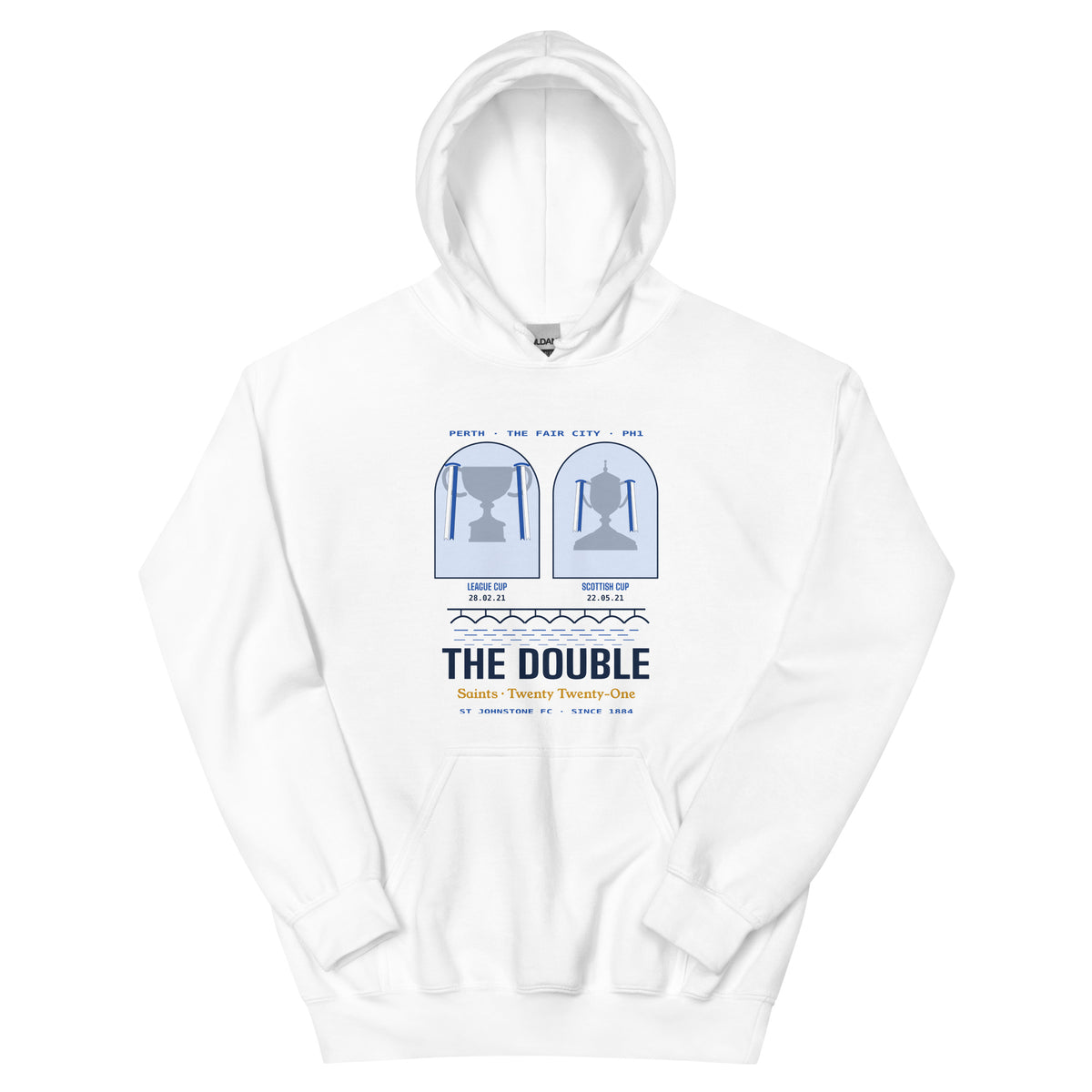 White St Johnstone The Double hoodie – Jura Inventive