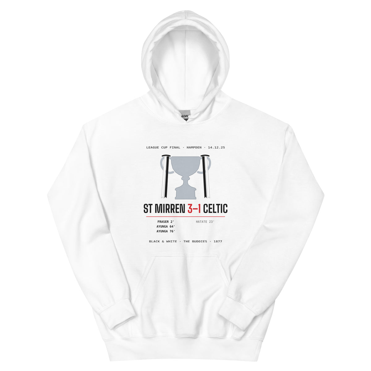 White St Mirren 3-1 Cup Final hoodie – Jura Inventive