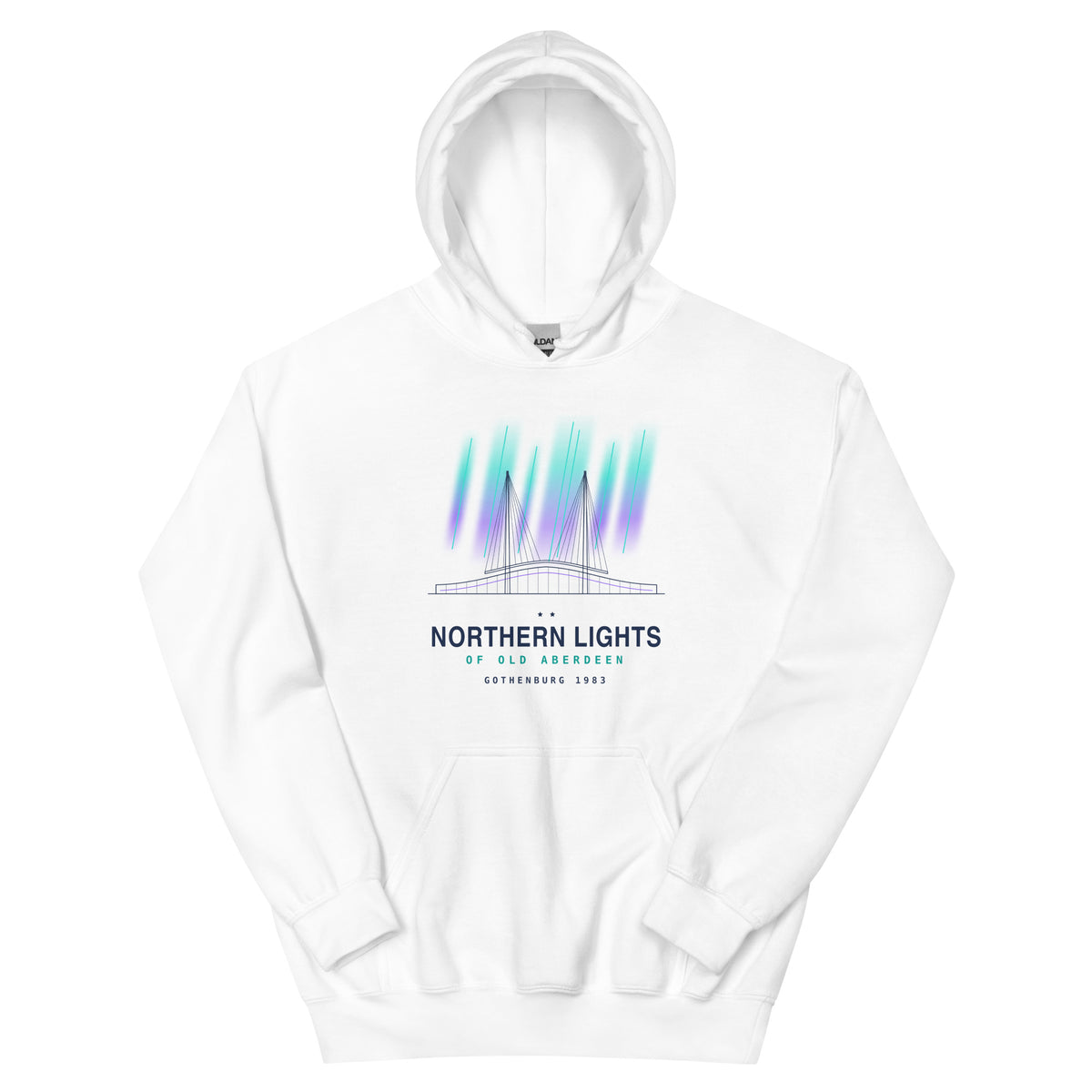 White Aberdeen Northern Lights hoodie – Jura Inventive