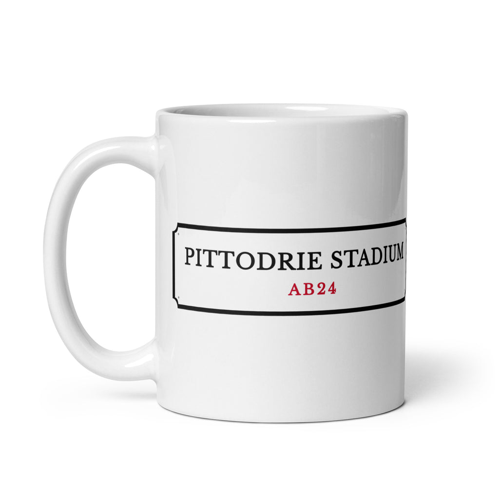 Aberdeen Pittodrie Stadium Street Sign mug – Jura Inventive