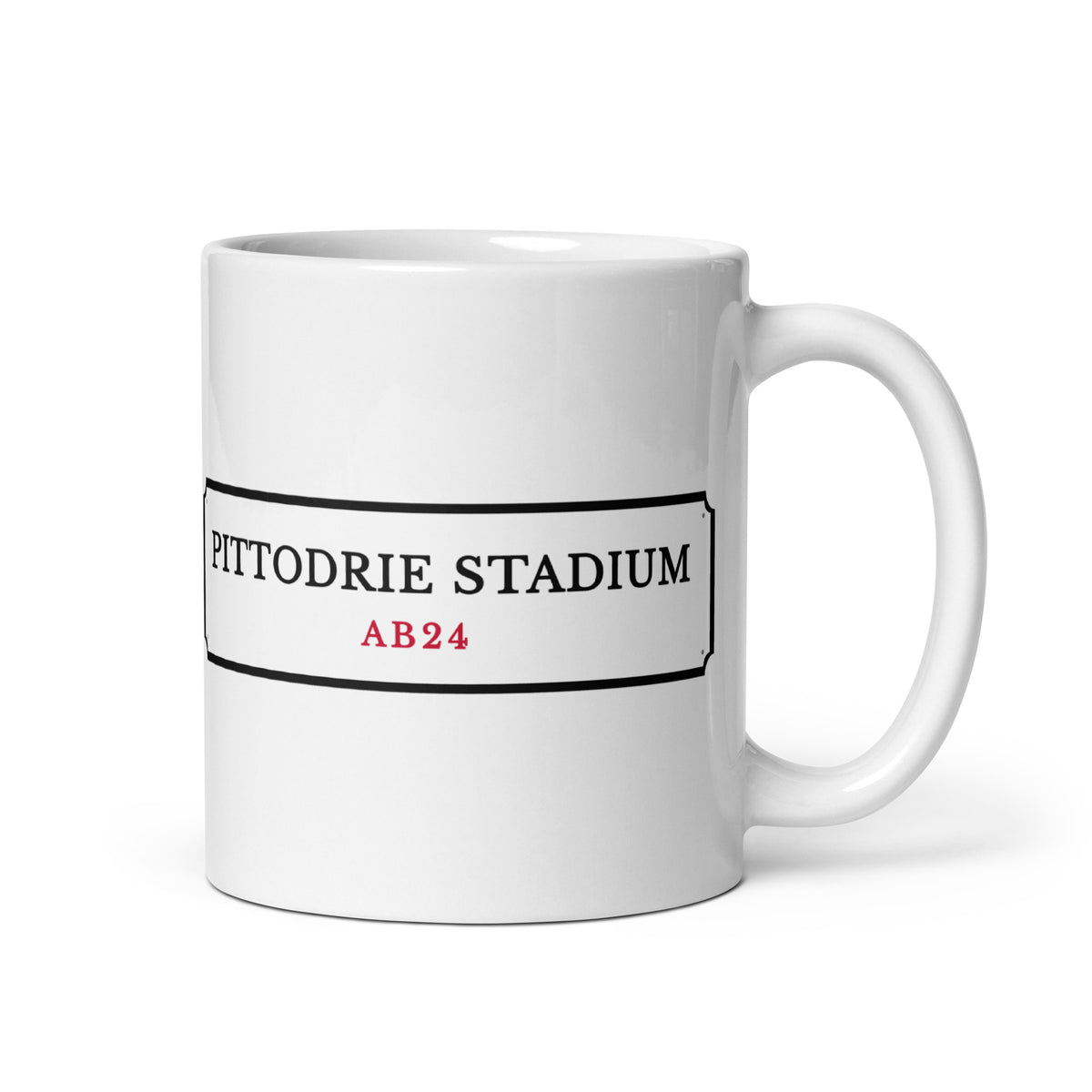 Aberdeen Pittodrie Stadium Street Sign mug – Jura Inventive