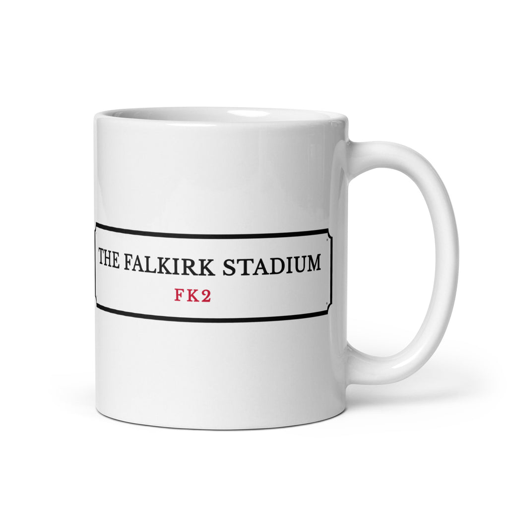 The Falkirk Stadium Street Sign mug – Jura Inventive